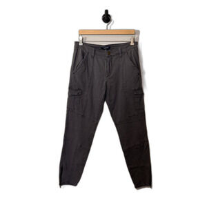 ModCloth Portland Gray Cargo Skinny Pants Women’s 14 High Rise Utility Zip Ankle